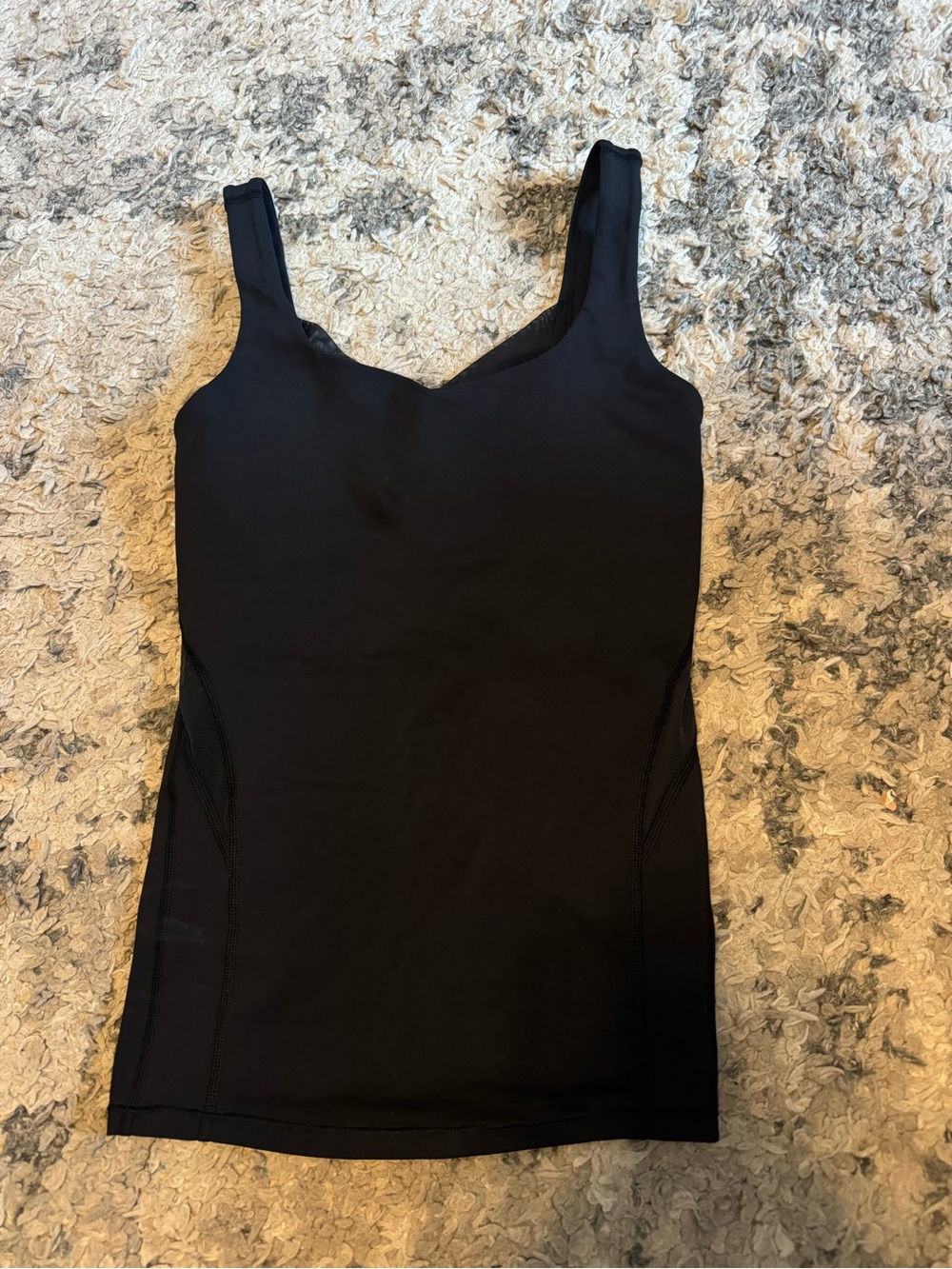 Lululemon Simply Sleek 2-in-1 Tank & B/C Cup Hip Length Size 6 Black
